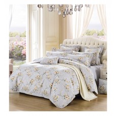 Silk Camel Luxury 100% Cotton 3-Piece Bedding Set, Duvet Cover and Pillow Sham - Sunny Winter